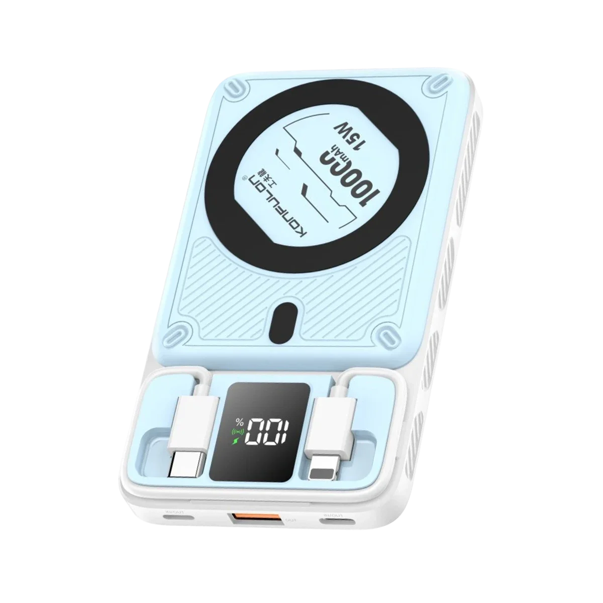 Konfulon M25W 10.000 mAh 20W PD Magsafe Powerbank - Mavi