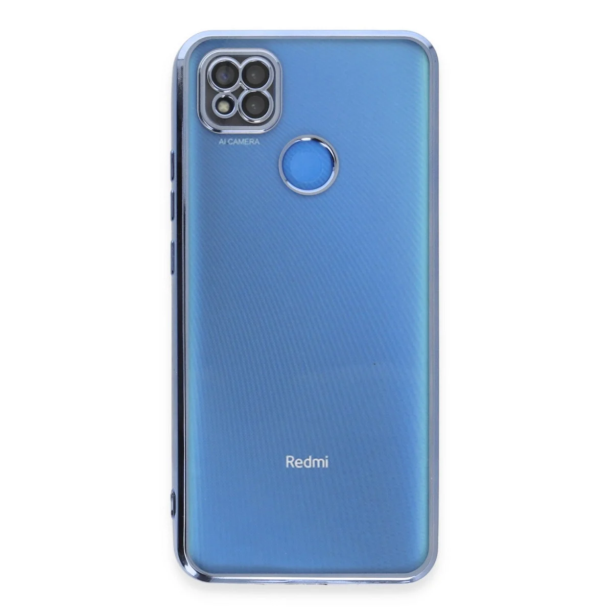 Xiaomi Redmi 9c Kılıf Razer Lensli Silikon - Açık Mavi görsel 2