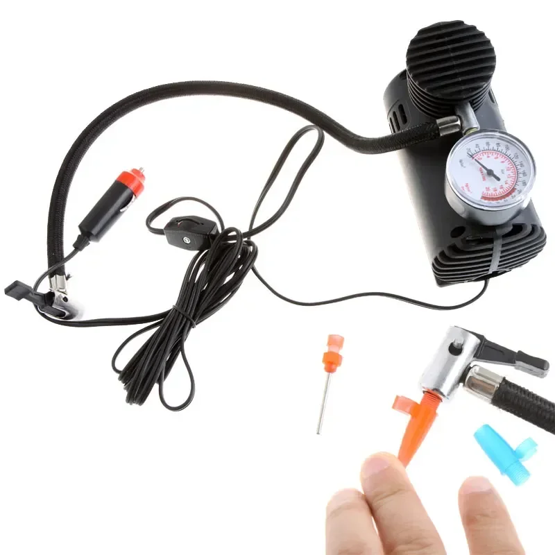 Oto Araç Mini Kompresör Hava Kompresörü 12 V 250 Psı Araba Hava Pompası Lastik Şişirici Taşınabilir görsel 3
