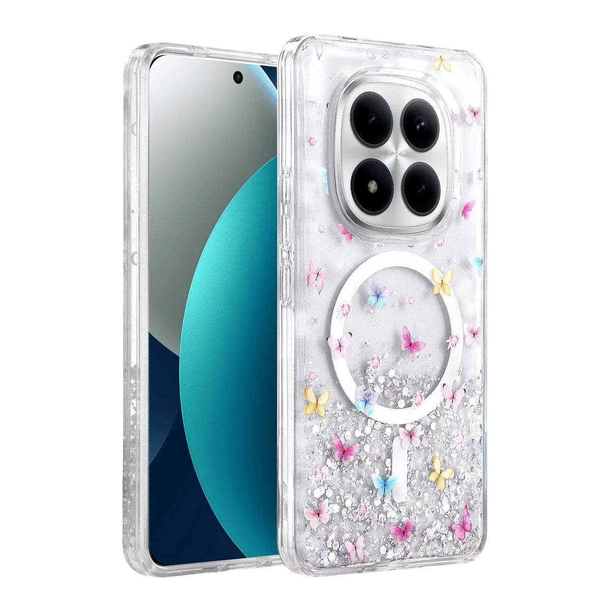 Onegif Xiao Red Note 15 Pro 5g sk Simli Magsafe Kapak - Desen 4