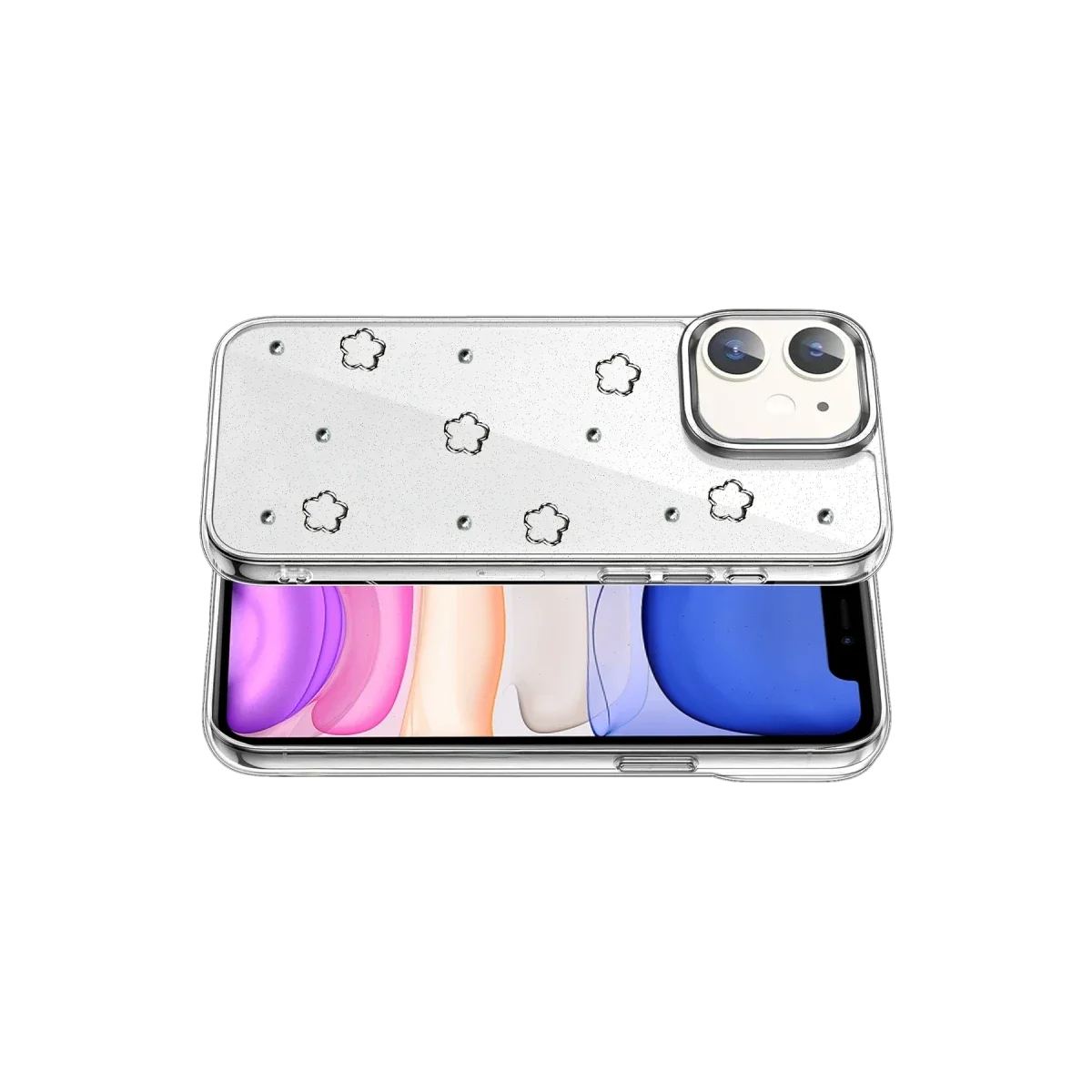 Apple iPhone 11 Fiyonk Desenli Kapak - Desen 2 görsel 3
