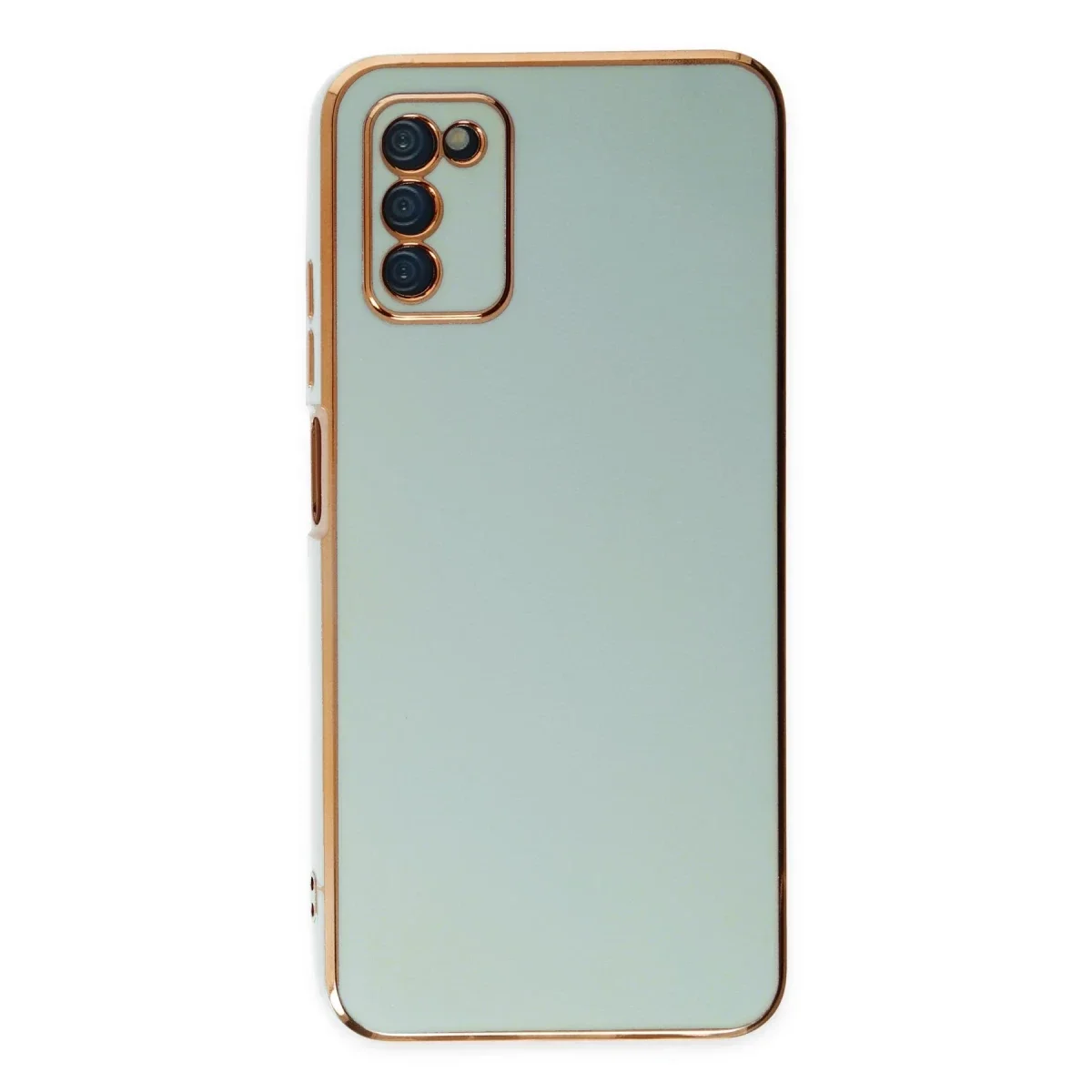Samsung Galaxy A03S Kılıf Volet Silikon - Açık Yeşil görsel 2