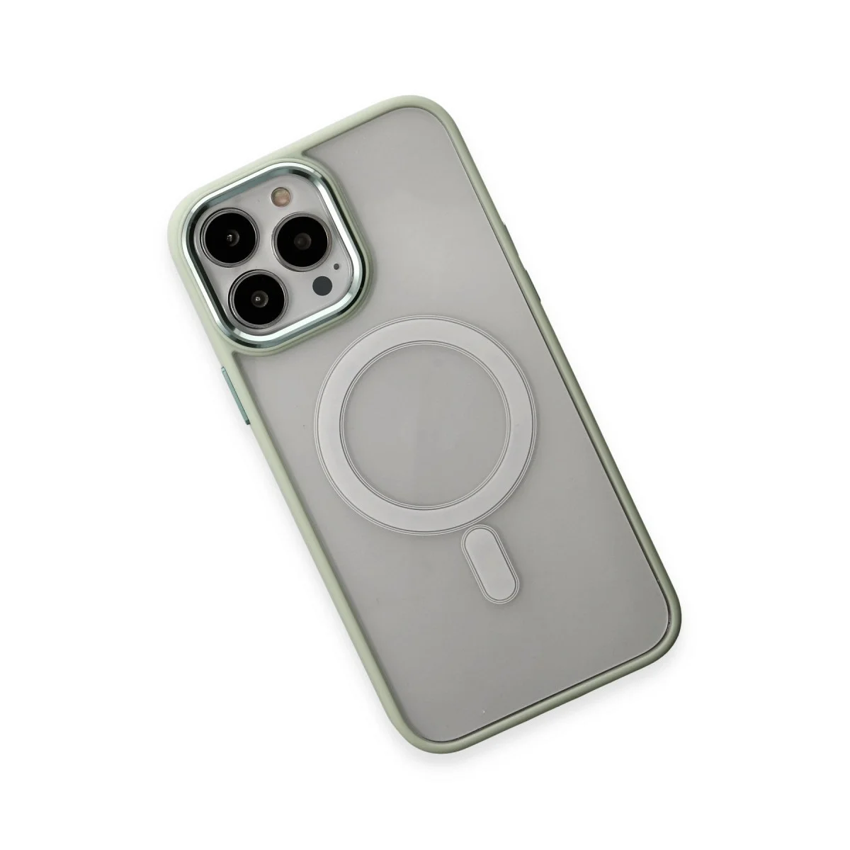 Apple İphone 15 Pro Kılıf Room Magneticsafe Silikon - Su Yeşili görsel 3