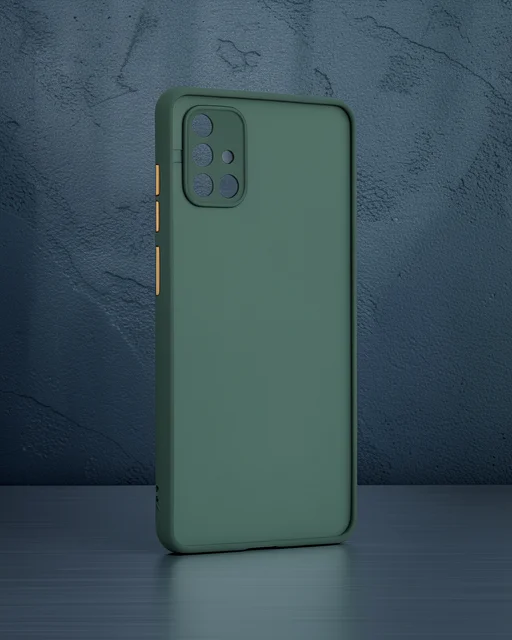 Samsung Galaxy A71 Kılıf Montreal Silikon Kapak - Yeşil