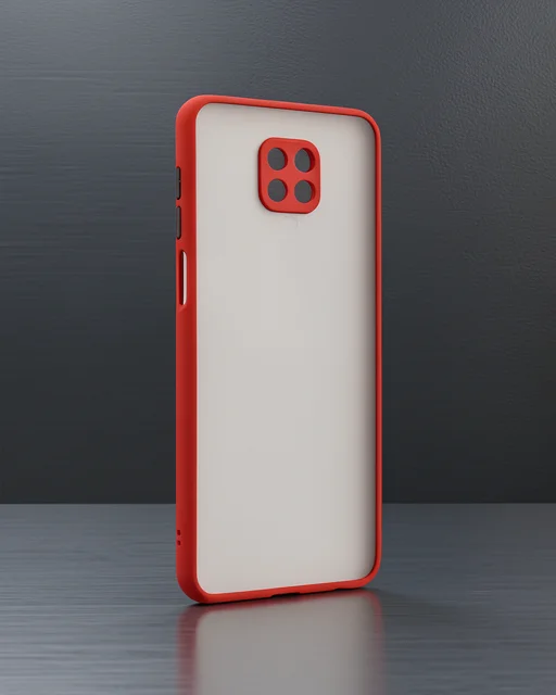 Xiaomi Redmi Note 9 Pro Kılıf Montreal Silikon Kapak - Kırmızı