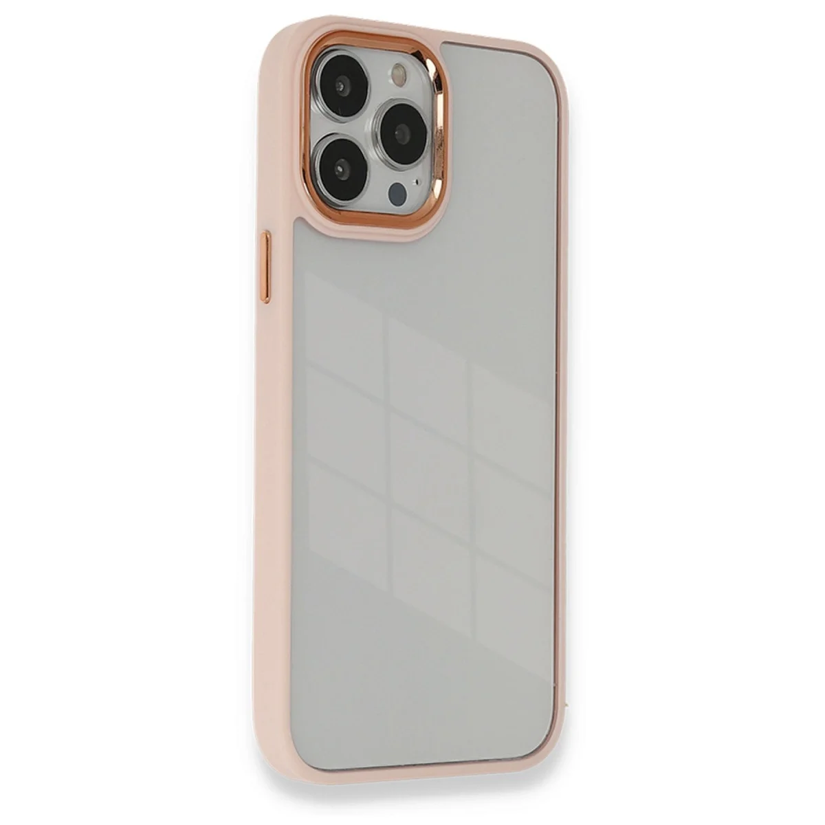 Apple İphone 14 Pro Kılıf Dora Kapak - Pudra