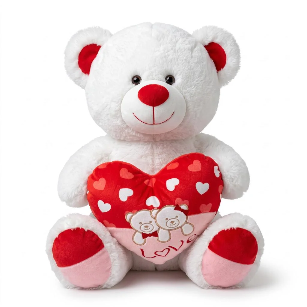 PL50241 60 CM AYI KALPLİ PELUŞ OYUNCAK (adet fiyatıdır) görsel 3
