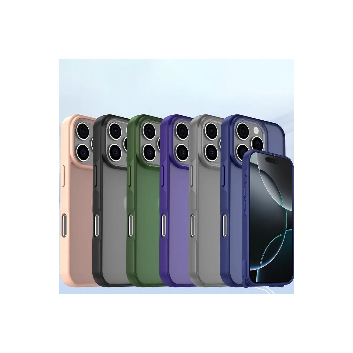 Apple İphone 16 Pro Max Kılıf Elegant Kapak - Siyah görsel 5