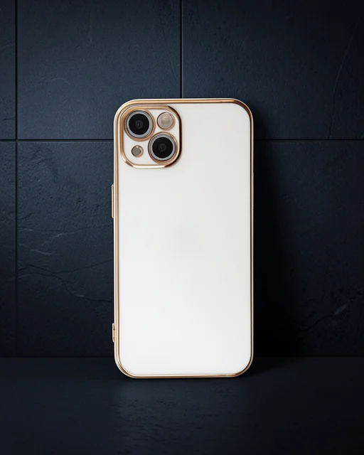 Apple İphone 15 Kılıf Volet Silikon - Beyaz