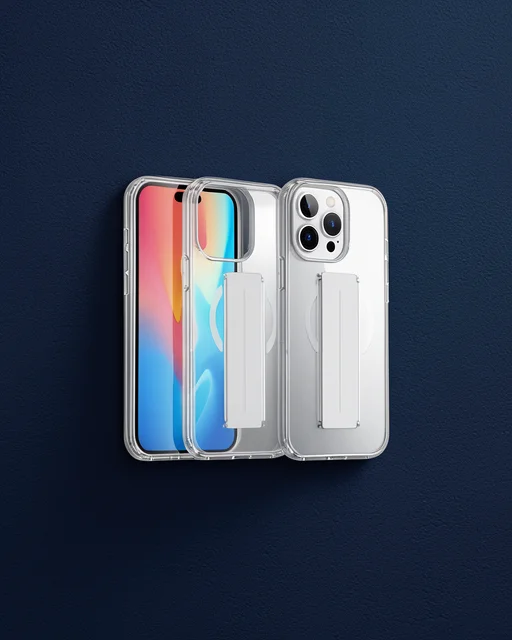 Joko Apple İphone 14 Pro Max Kılıf Alfa Magsafe Standlı Kapak - Şeffaf