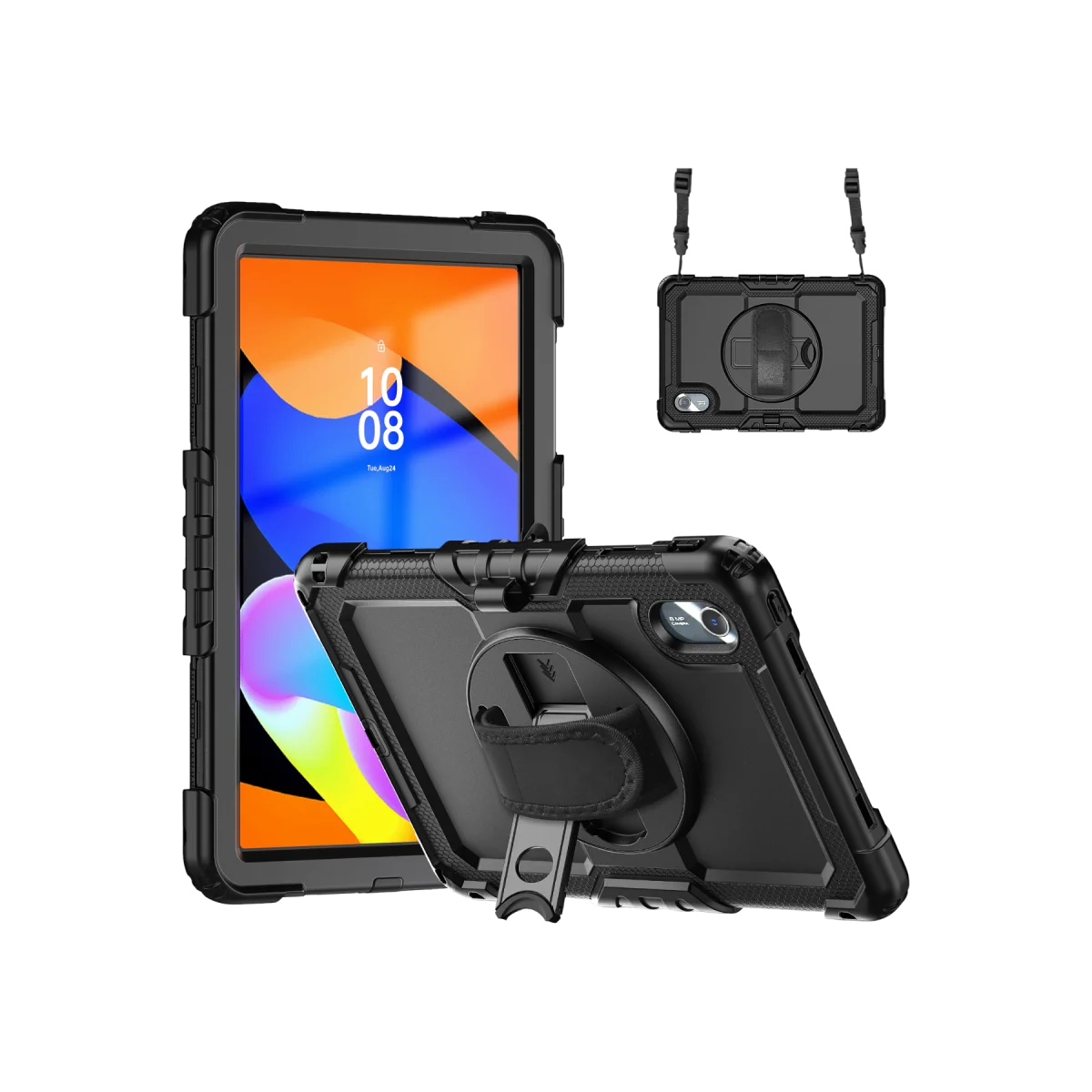 Lenovo Tab M11 TB330FU Kılıf Amazing Tablet Kapak - Siyah görsel 5