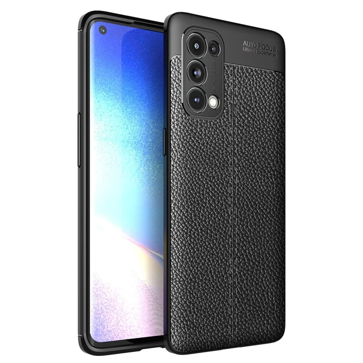 Oppo Reno 5 Pro Kılıf Auto Focus Kapak - Siyah