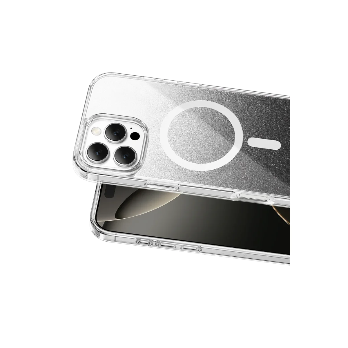Onegif Apple iPhone 16 Pro Max Sora Simli Magsafe Kapak - Siyah görsel 2