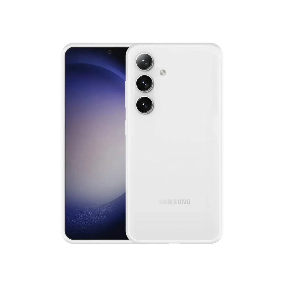 Samsung Galaxy S24 Kılıf Lüx Şeffaf Silikon görsel 2