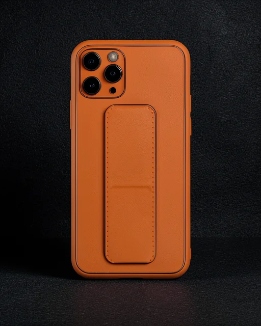 Apple İphone 11 Pro Kılıf Coco Deri Standlı Kapak - Turuncu
