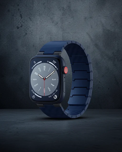 Apple Watch 45mm Carbon Steel Kordon (saat Değildir) - Lacivert