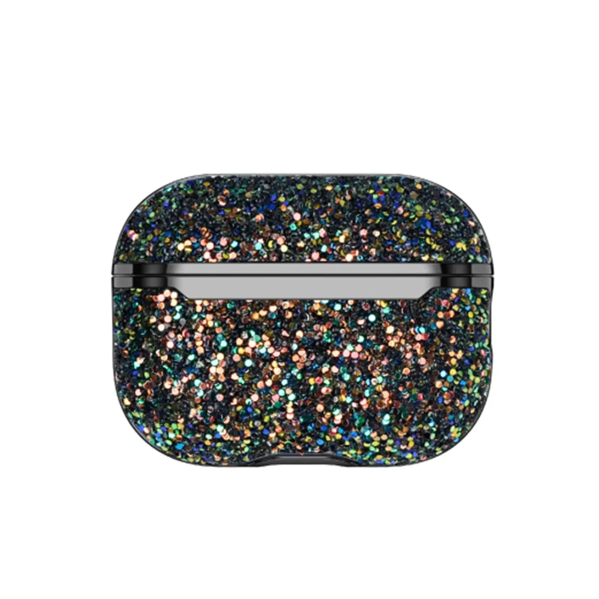 Onegif Apple Airpods 2 (2.nesil) Bright Simli Airpods Kapak - Siyah görsel 2