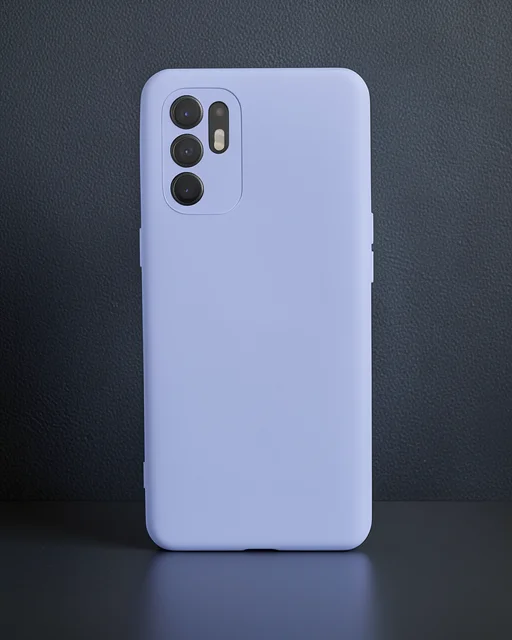 Oppo Reno 6 Kılıf Nano İçi Kadife Silikon - Lila