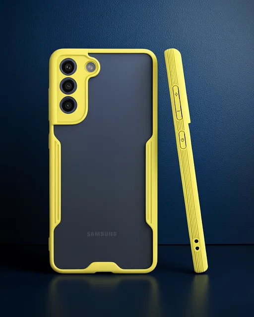 Samsung Galaxy S21 Fe Kılıf Platin Silikon - Sarı