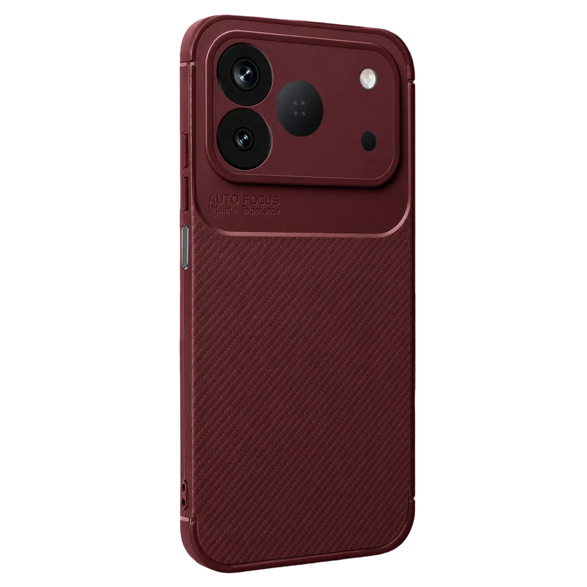 Tecno Spark 50 4g Auto Focus Karbon Kapak - Bordo