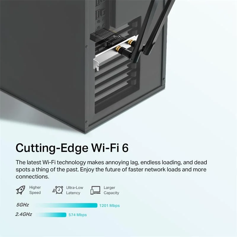 Archer TX20E AX1800 WIFI6 Bluetooth 5.2 Pcıe Adaptor görsel 3