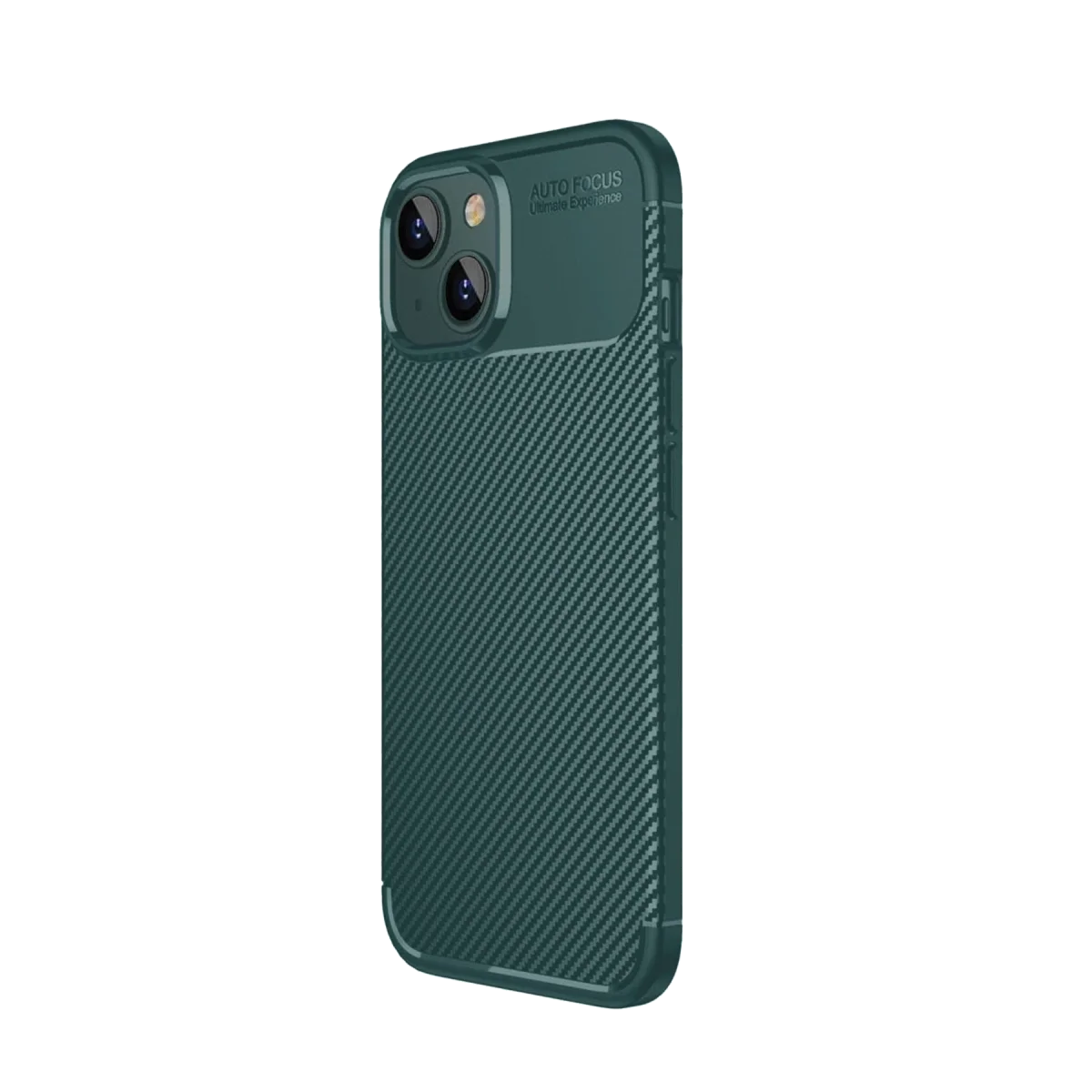 Apple İphone 15 Kılıf Auto Focus Karbon Kapak - Yeşil görsel 2