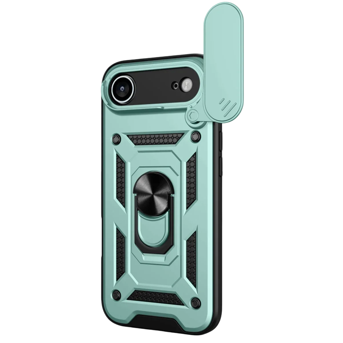 Apple iPhone 17 Air Pars Lens Yüzüklü Silikon - Yeşil görsel 2