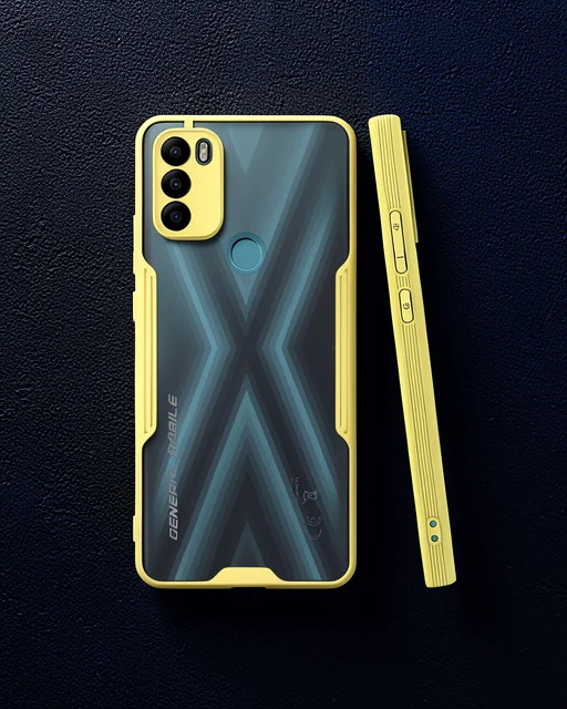 General Mobile Gm 21 Plus Kılıf Platin Silikon - Sarı