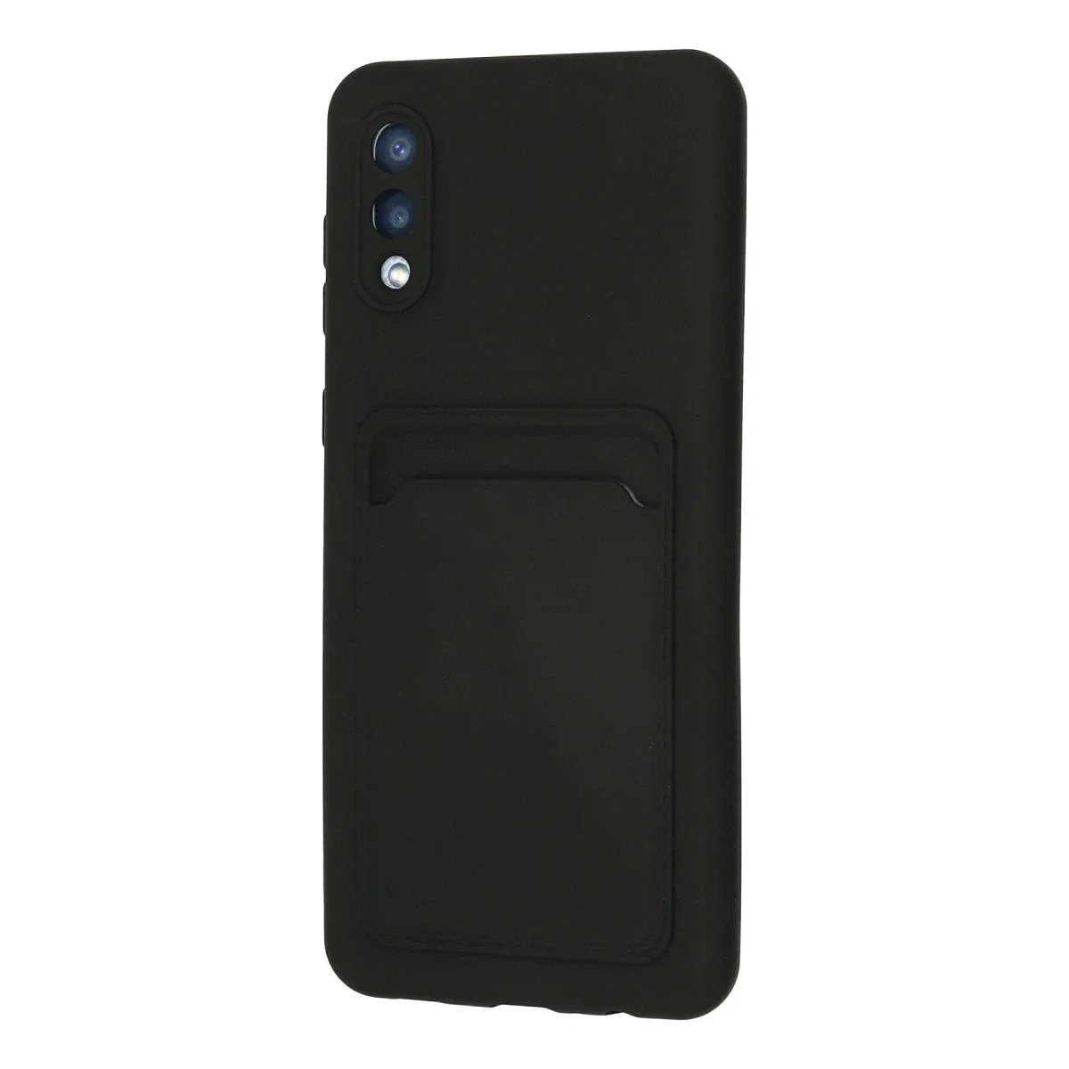 Samsung Galaxy A02 Kılıf Kelvin Kartvizitli Silikon - Siyah görsel 3
