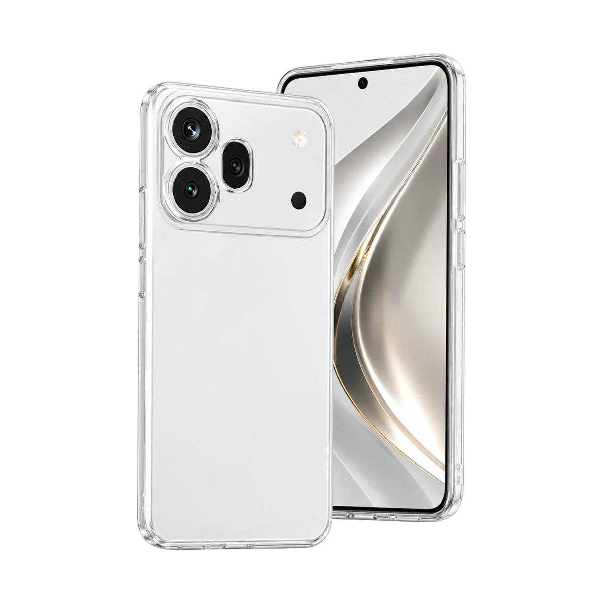 Huawei Honor 600 Pro Lüx Şeffaf Silikon - Şeffaf