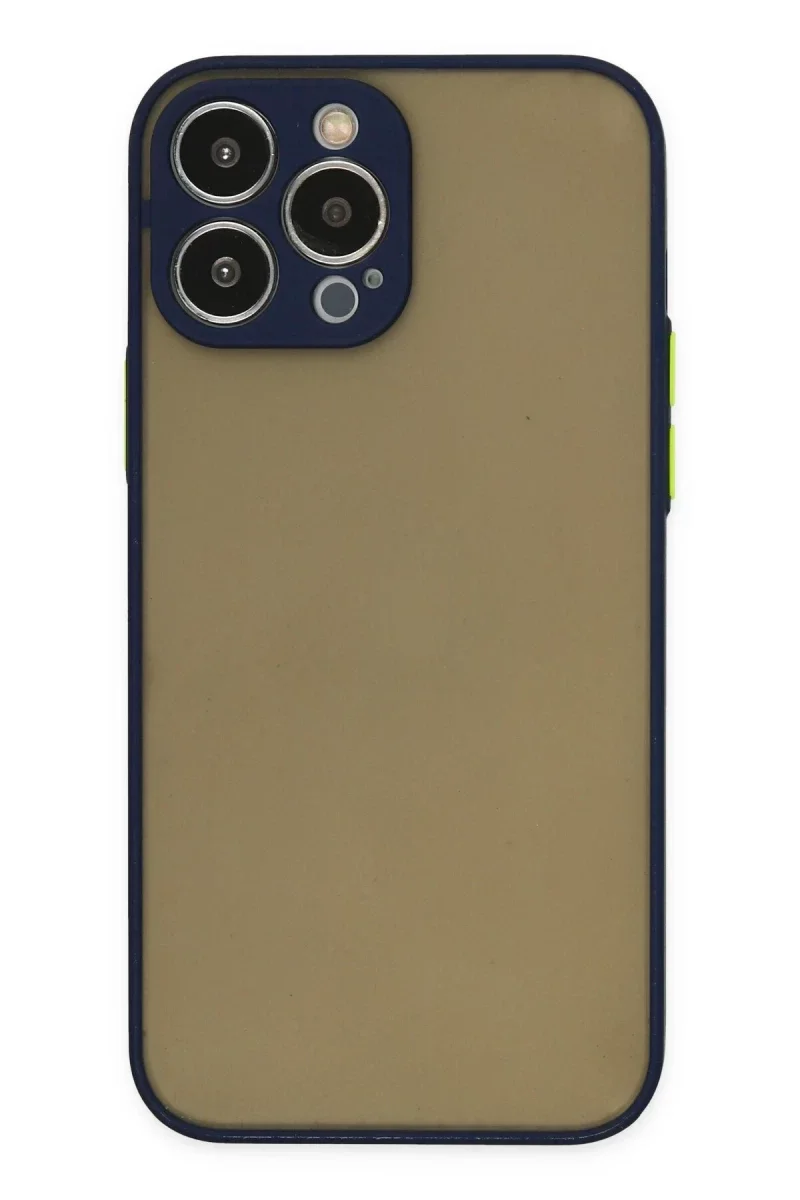 Apple iPhone 14 Pro Max Kılıf Montreal Silikon Kapak - Lacivert