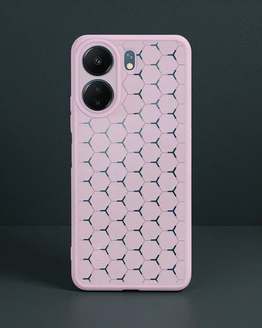Xiaomi Redmi 13c Kılıf Petek Silikon Kapak - Lila