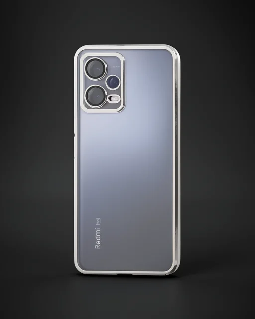 Xiaomi Redmi Note 12 Pro 5g Kılıf Razer Lensli Silikon - Gümüş