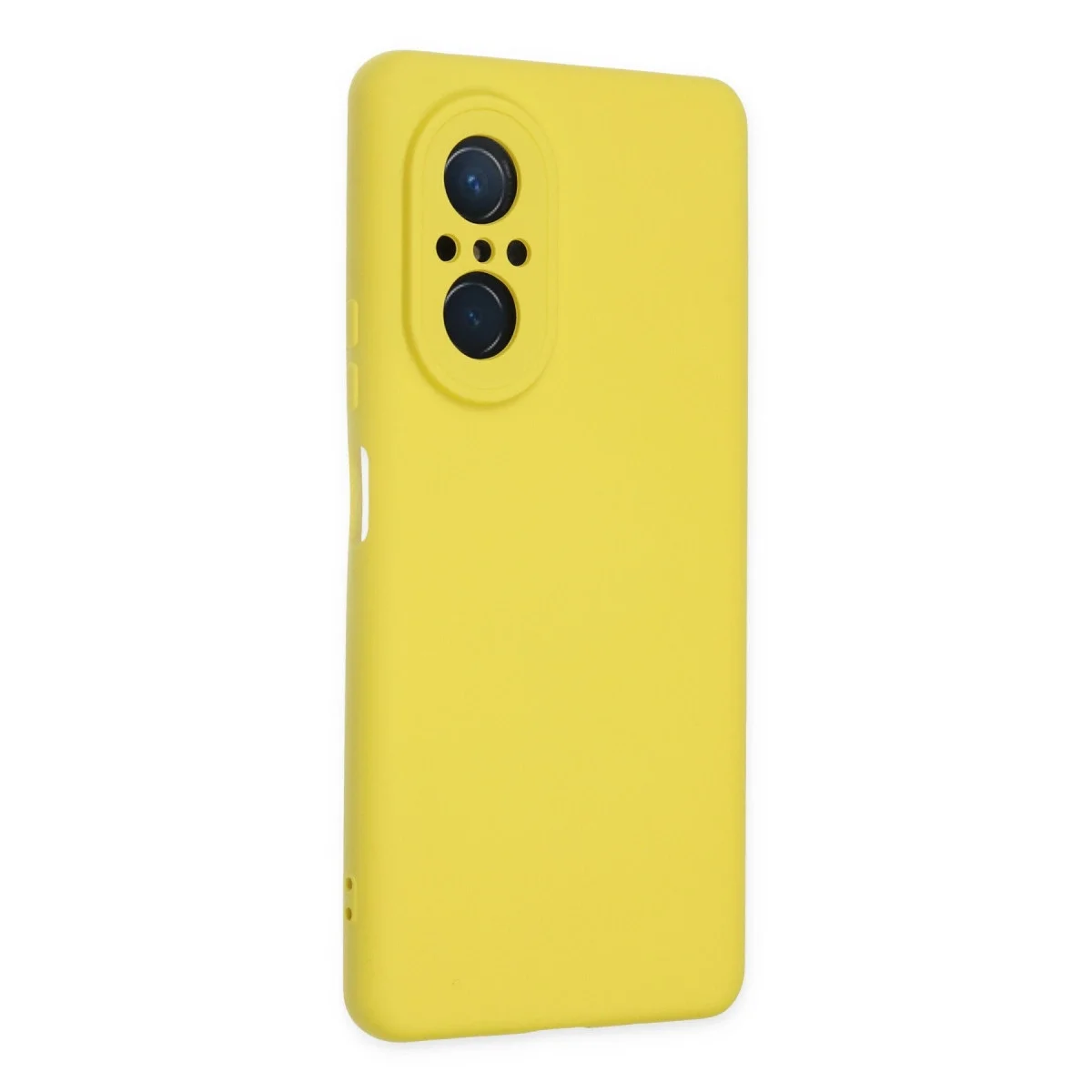 Huawei Nova 9 Se Kılıf Nano İçi Kadife Silikon - Sarı görsel 2