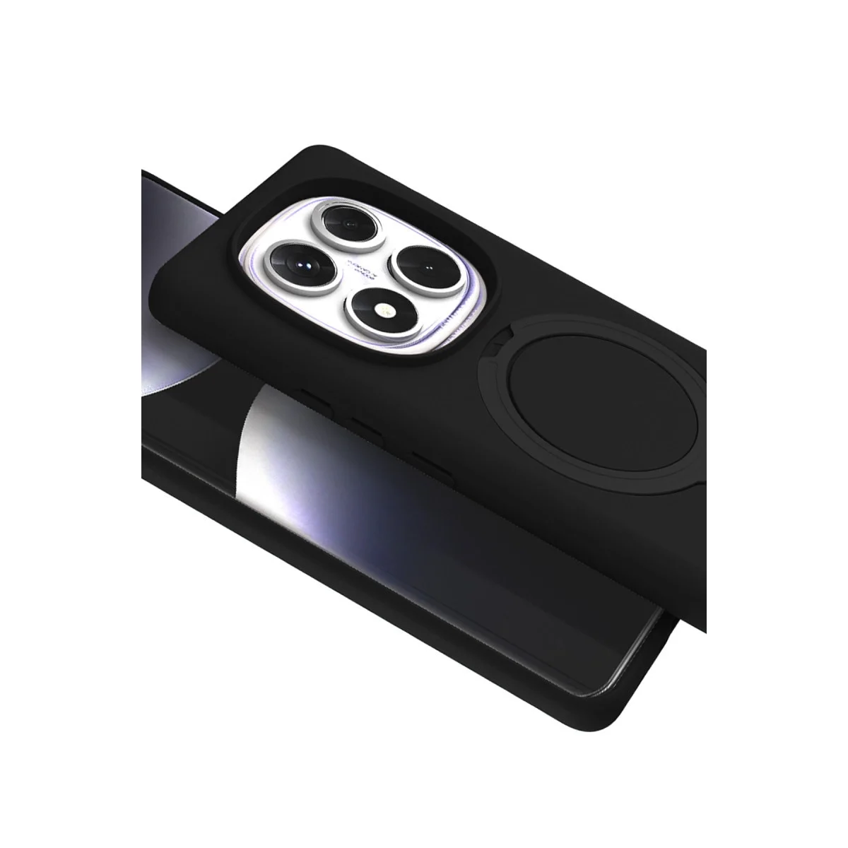Xiao Red Note 14 Pro 5g Regal Magsafe Standlı Kapak - Siyah görsel 2