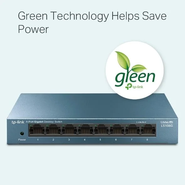 LS108G 8 Port Gıgabıt Metal Kasa Swıtch