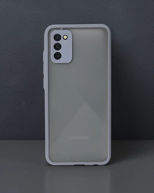 Samsung Galaxy A02s Kılıf Montreal Silikon Kapak - Gri