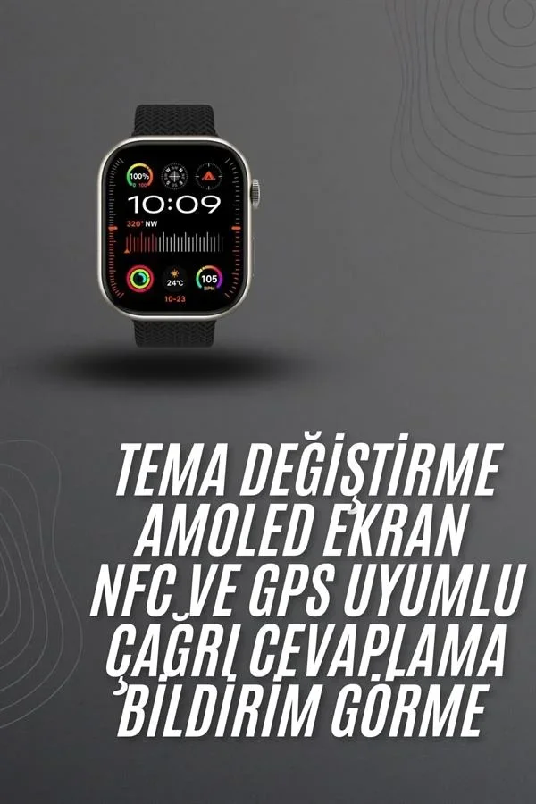 Akıllı saat 2.02 inch Nabız Ölçer Arama Konuşma Müzik Dinleme