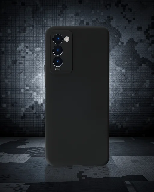Tecno Camon 18 Kılıf Nano İçi Kadife Silikon - Siyah