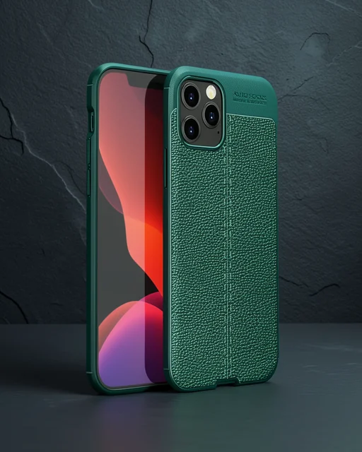 Apple İphone 12 Pro Max Kılıf Auto Focus Kapak - Yeşil