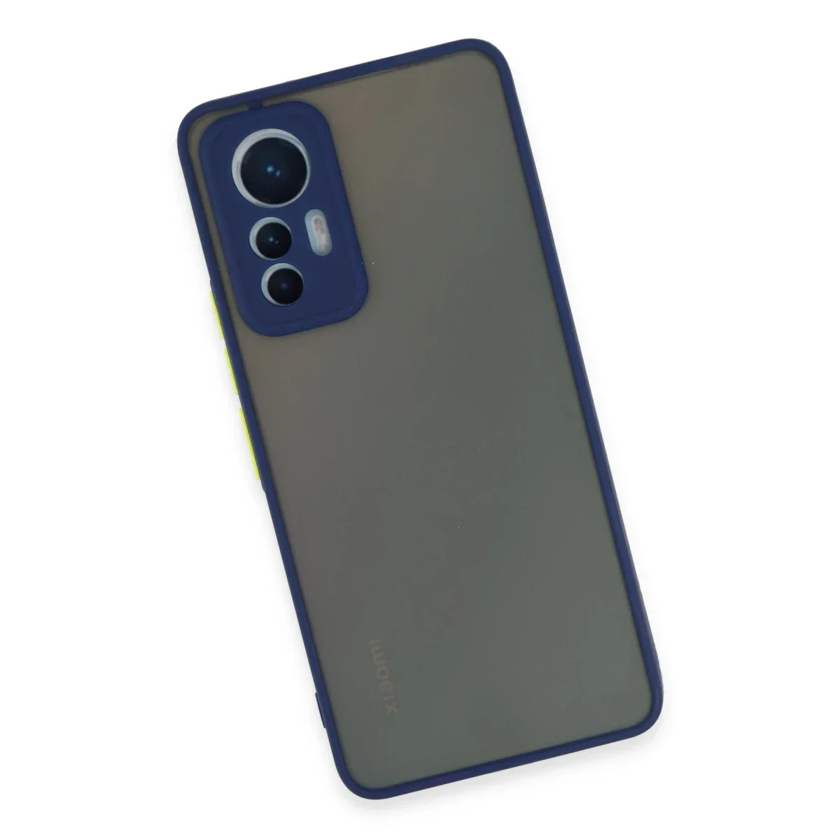 Xiaomi Mi 12 Lite Kılıf Montreal Silikon Kapak - Lacivert görsel 4