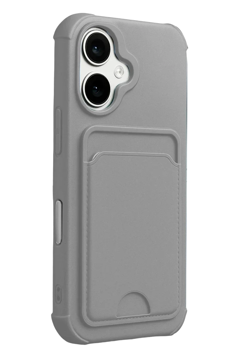 Apple iPhone 17 Kelvin Kartvizitli Silikon - Gri görsel 3