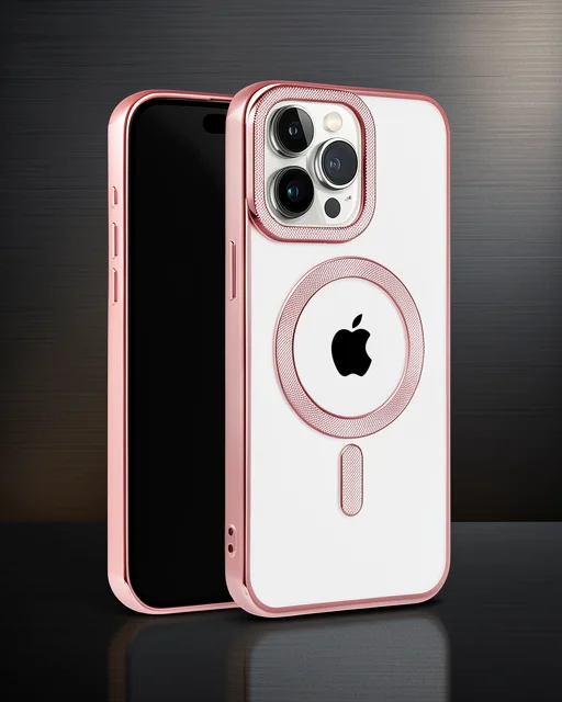 Apple İphone 14 Pro Kılıf Kronos Magsafe Kapak - Rose Gold