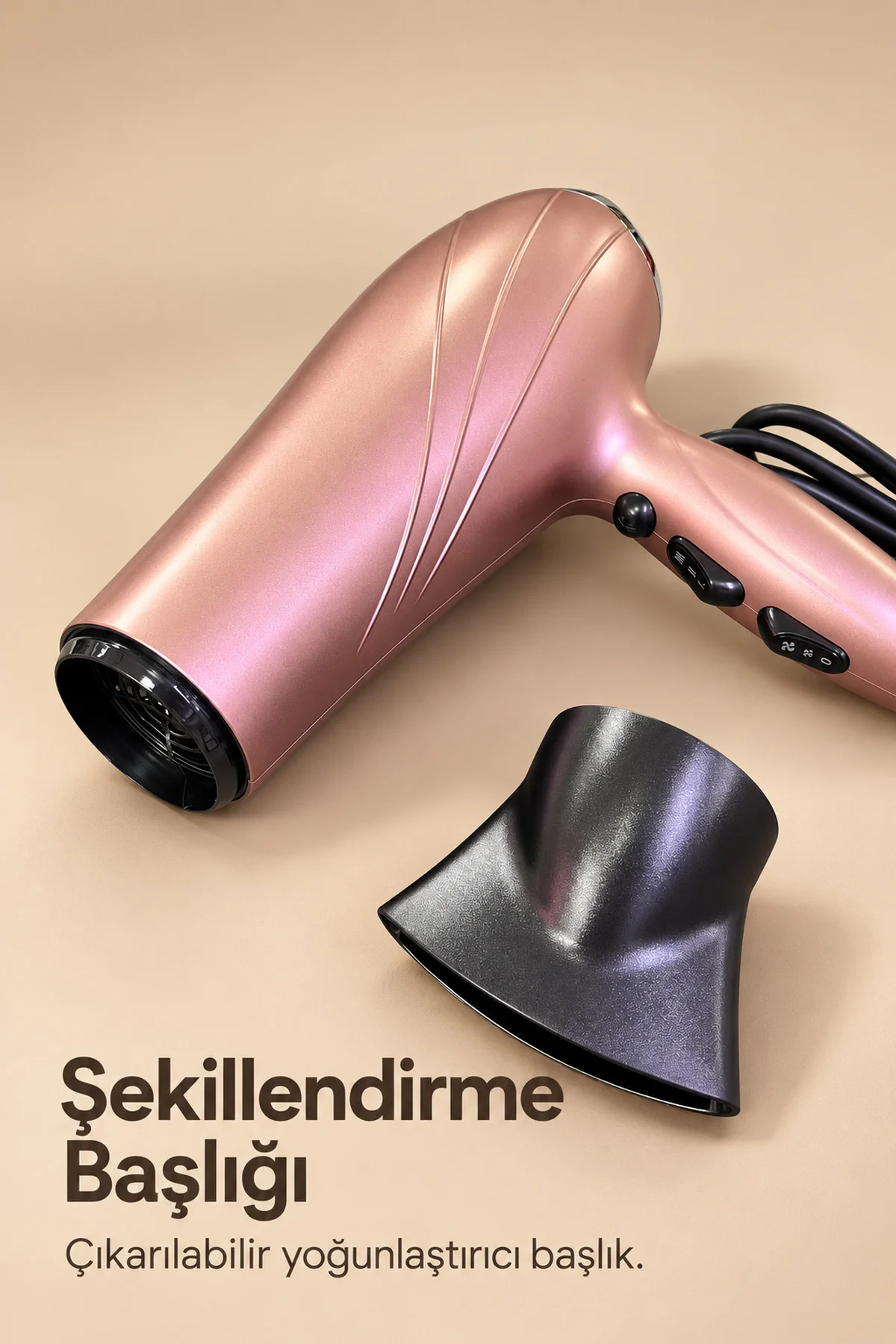 Ayarlanabilir Fan ve Sıcaklık Kontrollü Fön Makinesi