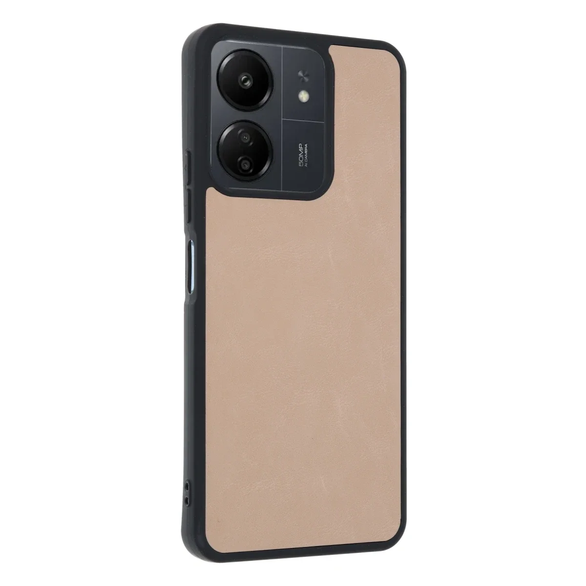 Xiaomi Redmi 13C Kılıf Aras Deri Kapak - Pudra görsel 2
