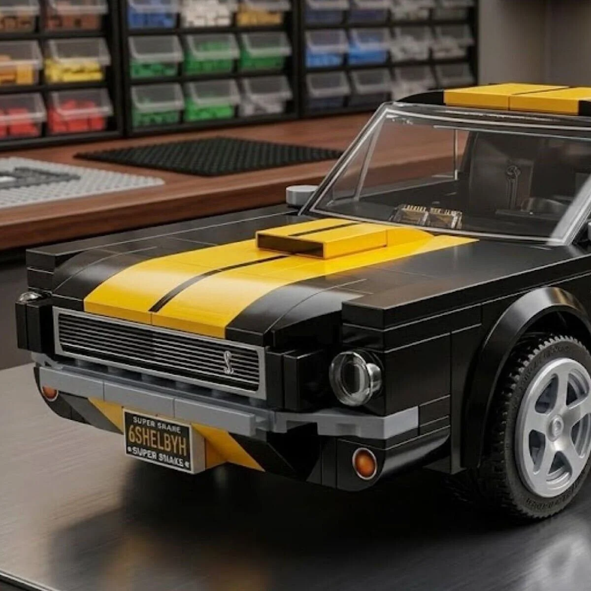 C51093W Cada Shelby GT350H 292 Parça Block Oyuncak görsel 3