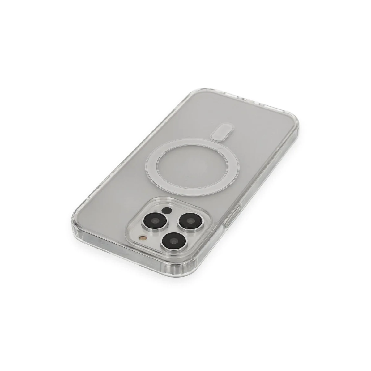 Apple İphone 14 Pro Kılıf Matte Şeffaf Magneticsafe - Şeffaf görsel 3