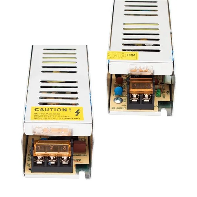 PM-13035 12V 10A Slim Metal Kasa Şerit LED ve Güvenlik Kamerası Trafo Güç Kaynağı görsel 2