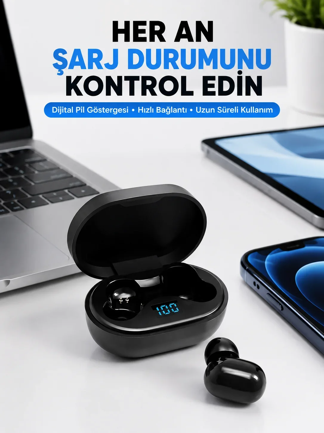 Gürültü Azaltmalı krofonlu Bluetooth Kulaklık Yeni Nesil