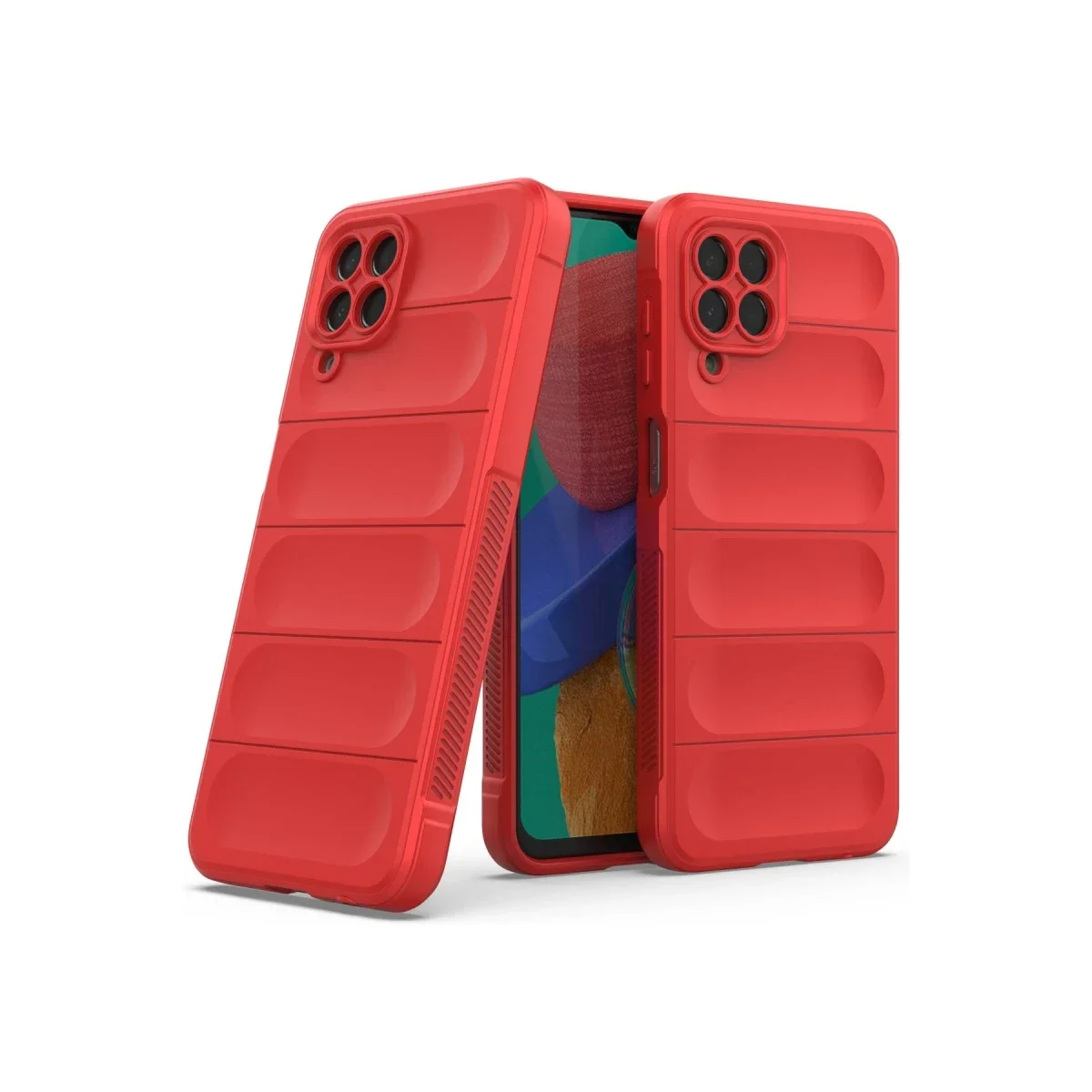 Samsung Galaxy M33 Kılıf Optimum Silikon - Kırmızı görsel 2